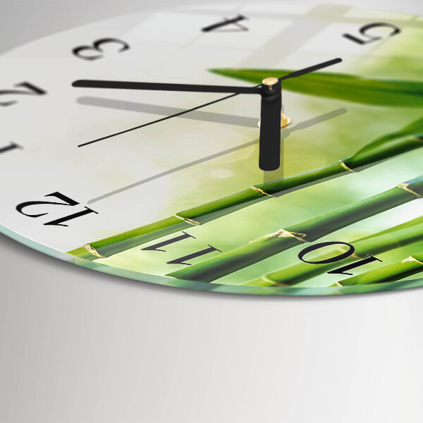 Orologio rotondo Bambù
