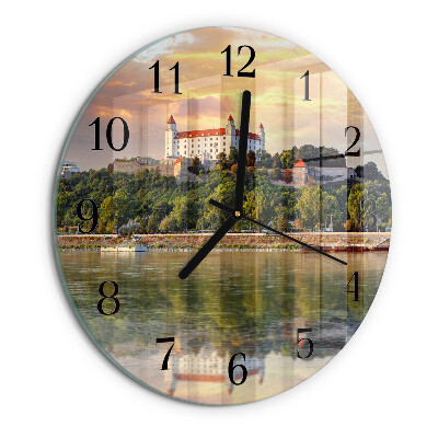 Orologio rotondo Castello sul fiume