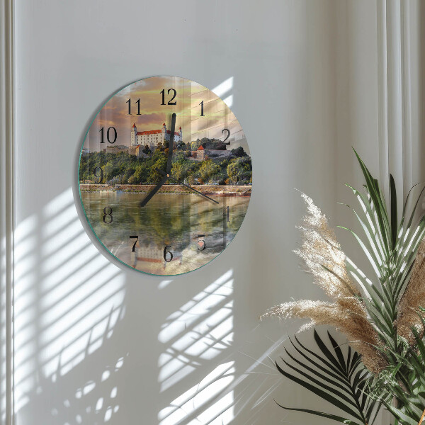 Orologio rotondo Castello sul fiume