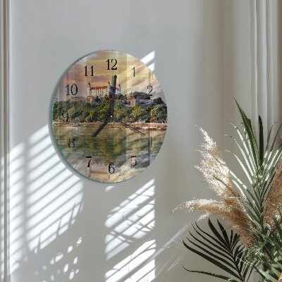 Orologio rotondo Castello sul fiume