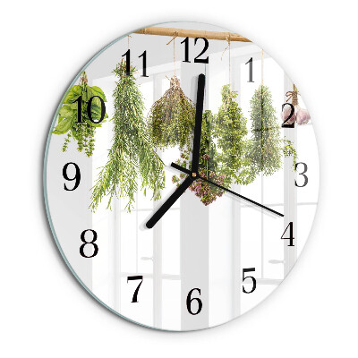 Orologio rotondo erbe