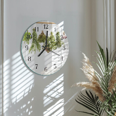 Orologio rotondo erbe