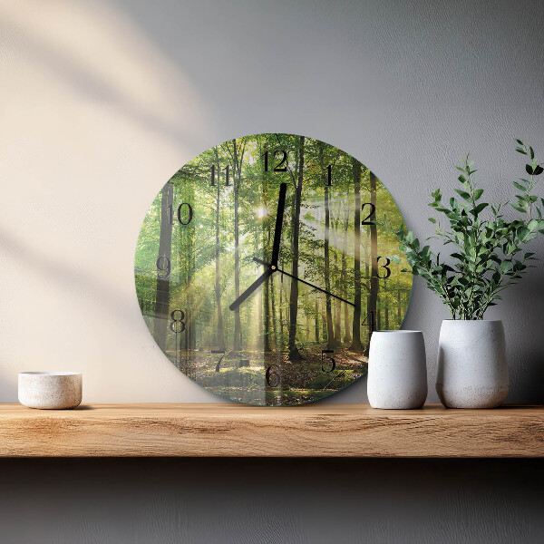Orologio rotondo Natura della foresta