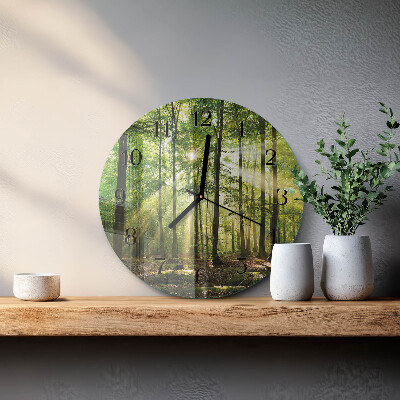Orologio rotondo Natura della foresta
