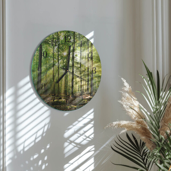Orologio rotondo Natura della foresta