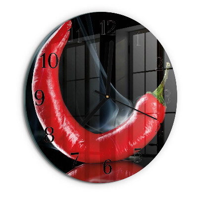 Orologio rotondo peperoncino