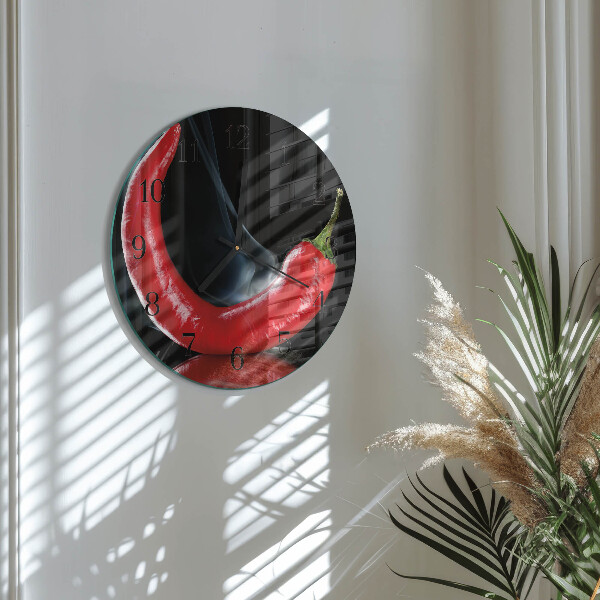Orologio rotondo peperoncino