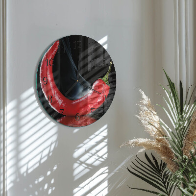 Orologio rotondo peperoncino