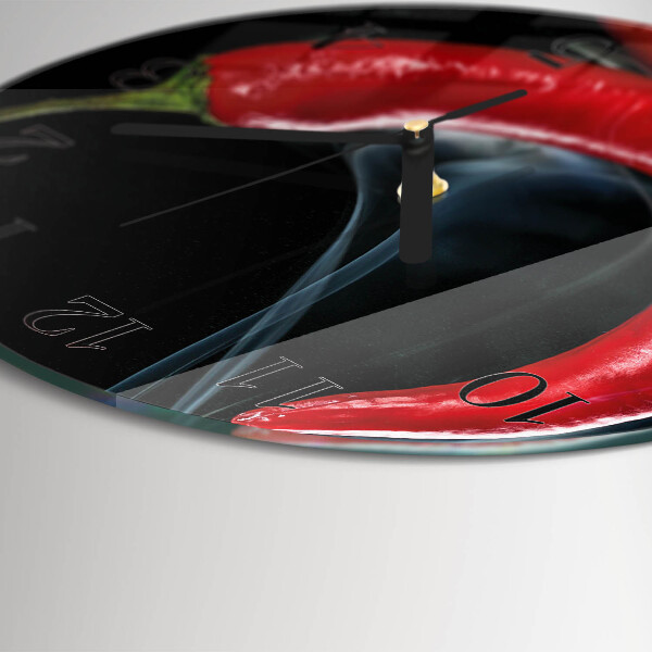 Orologio rotondo peperoncino