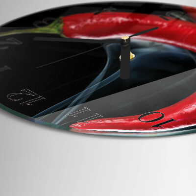 Orologio rotondo peperoncino