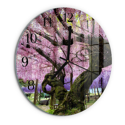 Orologio rotondo Alberi