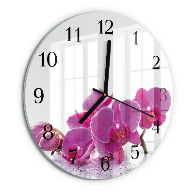 Orologio rotondo Orchidea