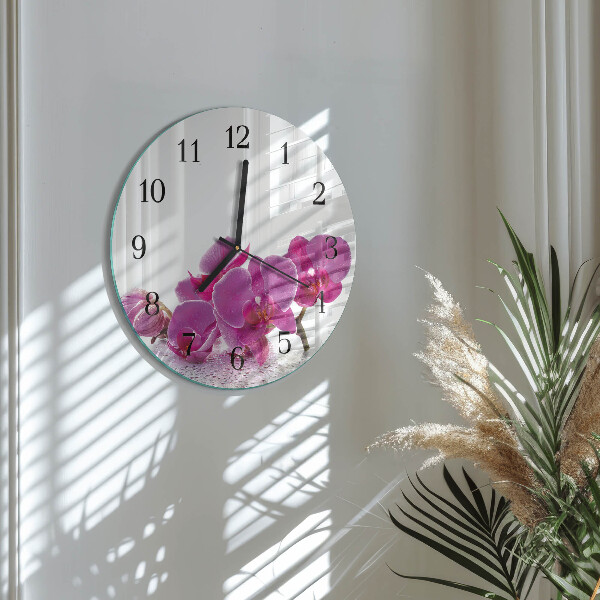 Orologio rotondo Orchidea