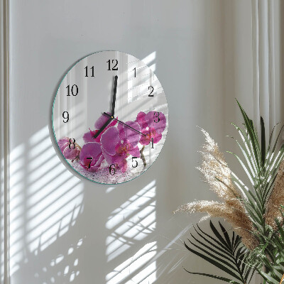 Orologio rotondo Orchidea