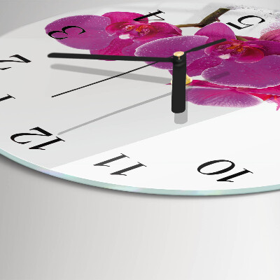 Orologio rotondo Orchidea