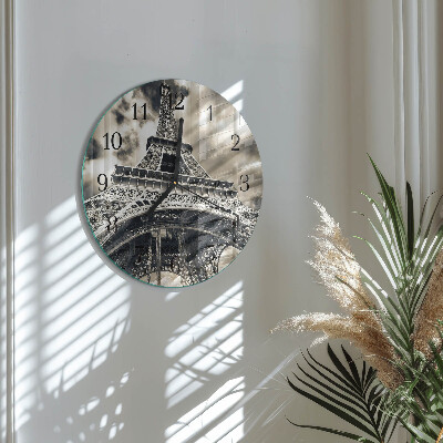 Orologio rotondo Torre Eiffel