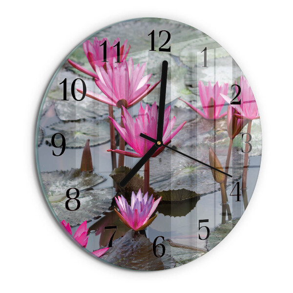 Orologio rotondo Ninfee