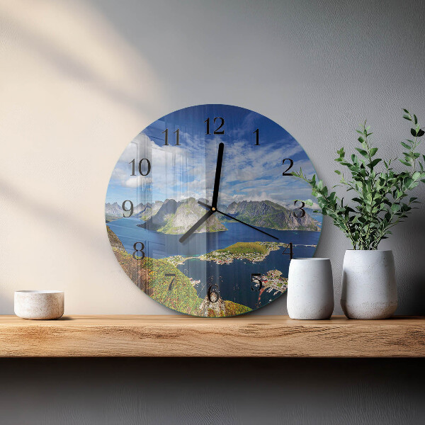 Orologio rotondo Montagne