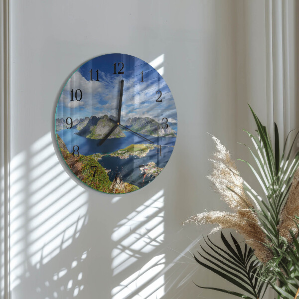 Orologio rotondo Montagne