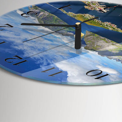 Orologio rotondo Montagne
