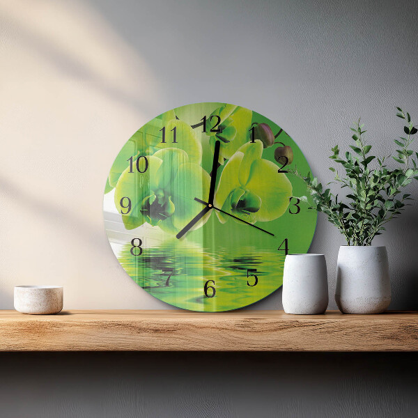 Orologio rotondo Orchidea