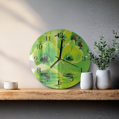 Orologio rotondo Orchidea