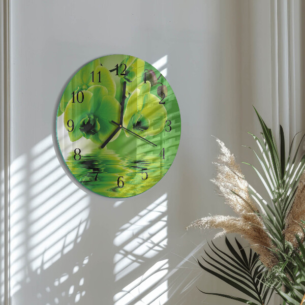 Orologio rotondo Orchidea