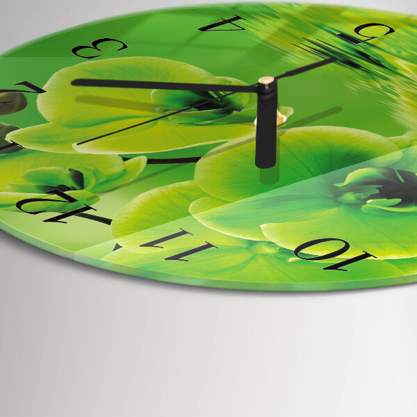 Orologio rotondo Orchidea