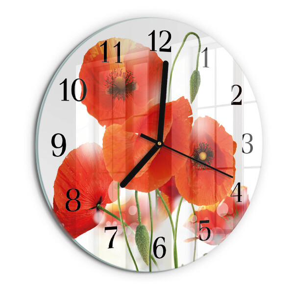 Orologio rotondo Papaveri