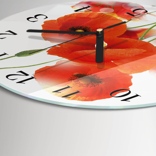 Orologio rotondo Papaveri