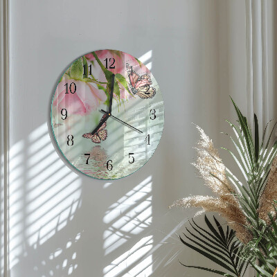 Orologio rotondo Farfalle