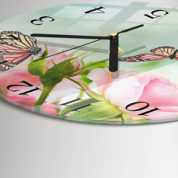 Orologio rotondo Farfalle