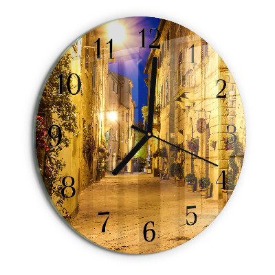 Orologio rotondo Notte di strada