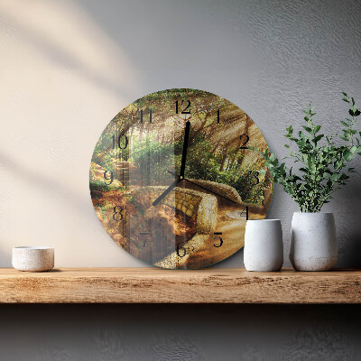 Orologio rotondo Ponte della foresta