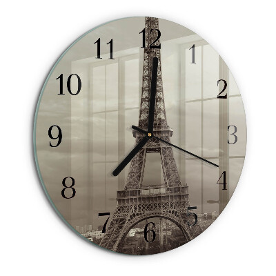 Orologio rotondo Torre Eiffel