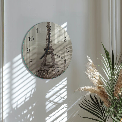 Orologio rotondo Torre Eiffel