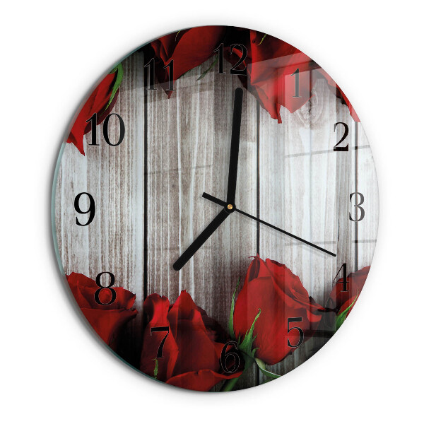 Orologio rotondo Compresse di rosa