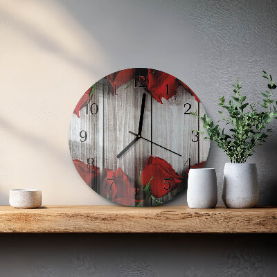 Orologio rotondo Compresse di rosa