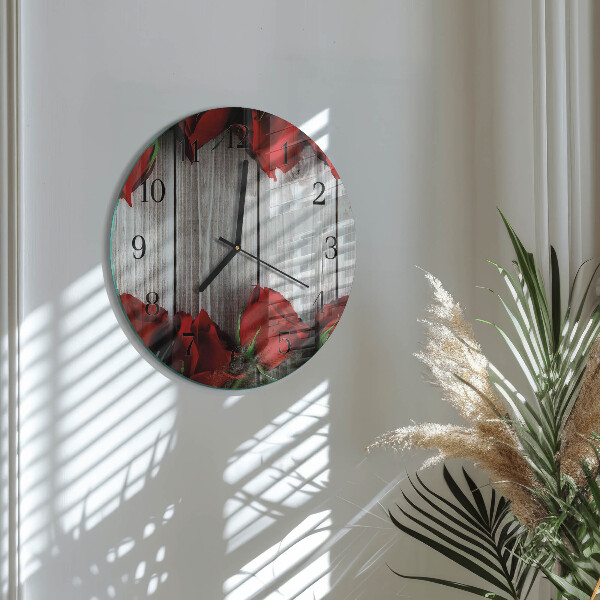 Orologio rotondo Compresse di rosa