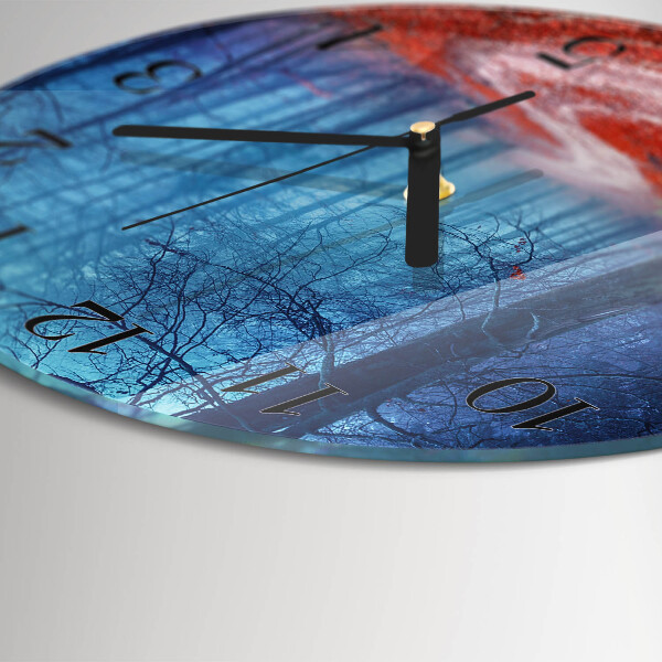 Orologio rotondo Sentiero forestale