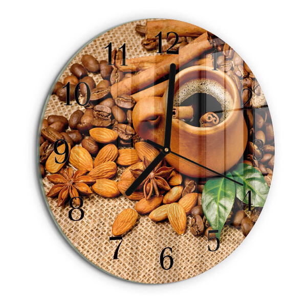 Orologio rotondo Mandorle alla cannella