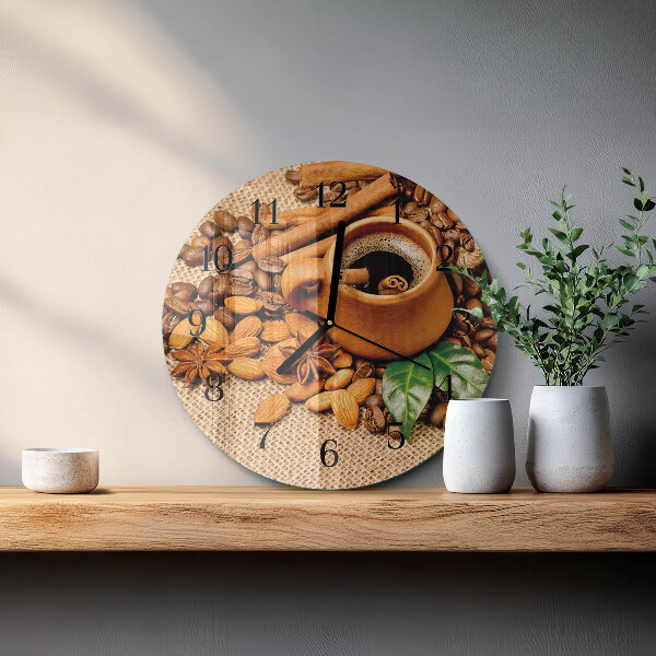 Orologio rotondo Mandorle alla cannella