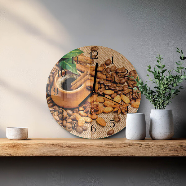 Orologio rotondo Mandorle alla cannella