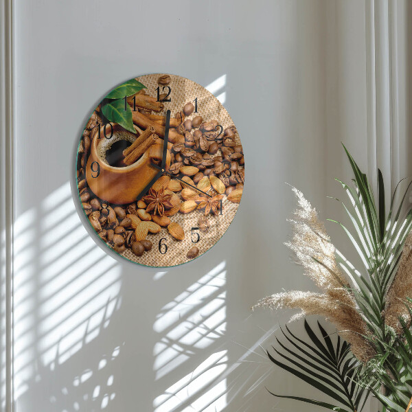 Orologio rotondo Mandorle alla cannella