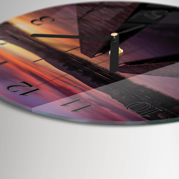Orologio rotondo Tramonto