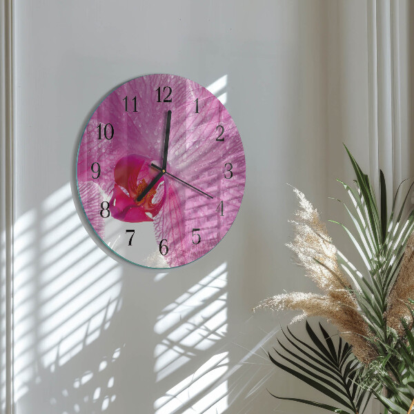 Orologio rotondo Orchidea