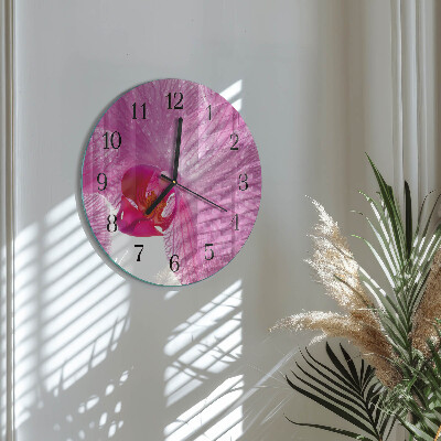 Orologio rotondo Orchidea