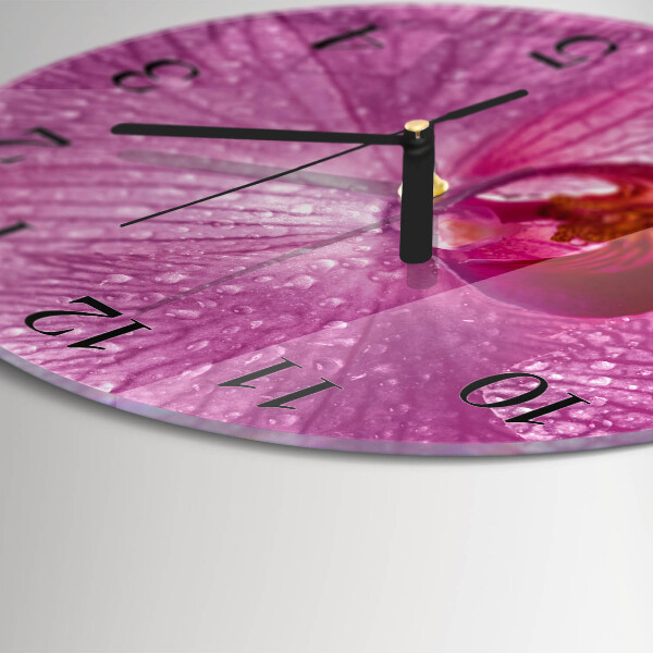 Orologio rotondo Orchidea