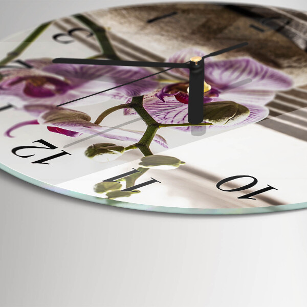 Orologio rotondo Orchidea di sabbia