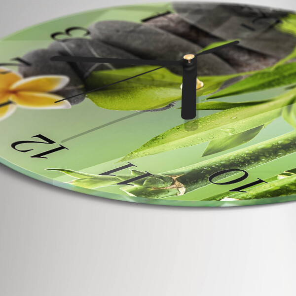 Orologio rotondo Pietre di bambù